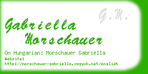 gabriella morschauer business card